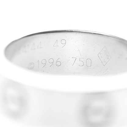 Cartier 18K White Gold 5.5mm LOVE Ring 49 4.75 4 of 4