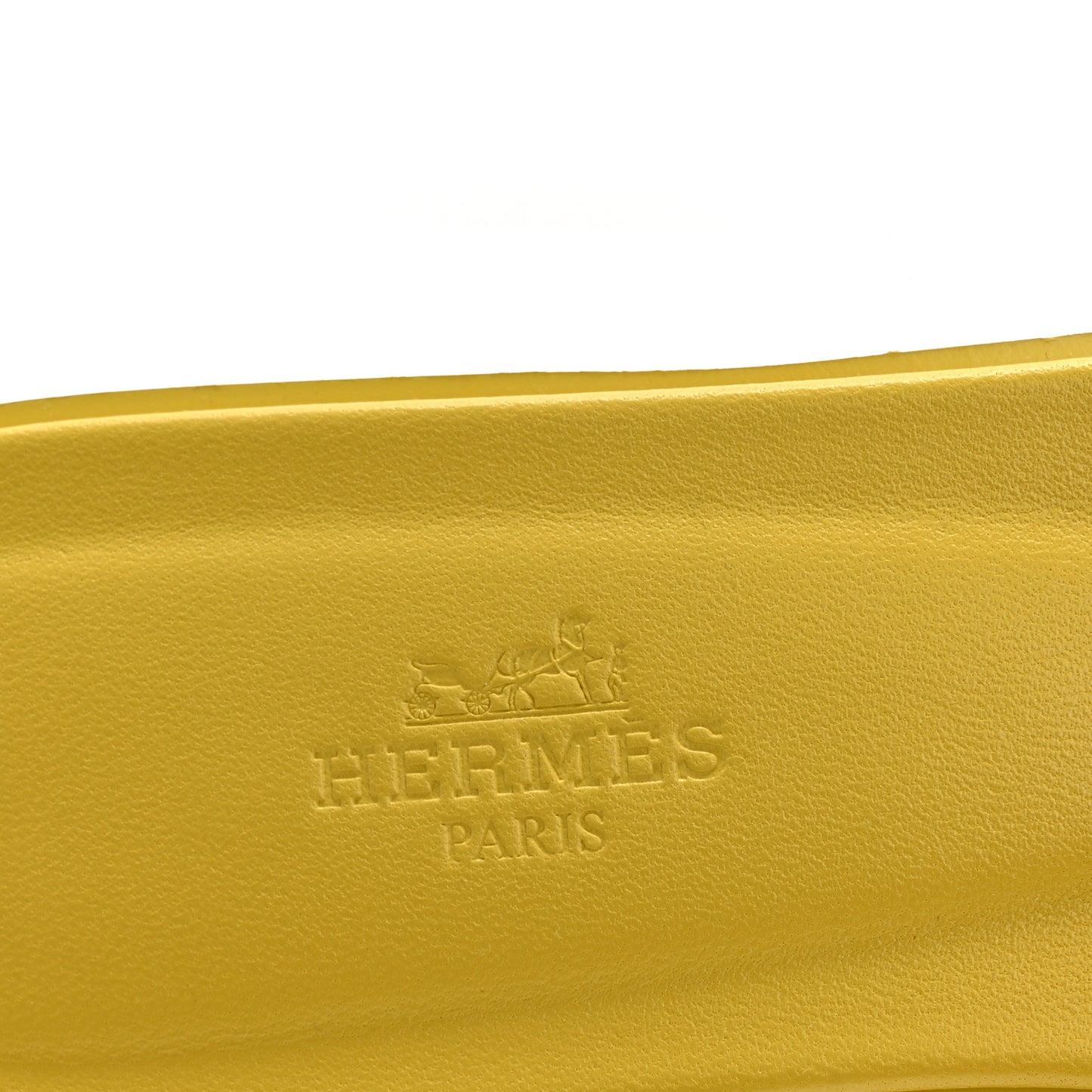 Box Calfskin Oran Sandals 37 Jaune Imperial