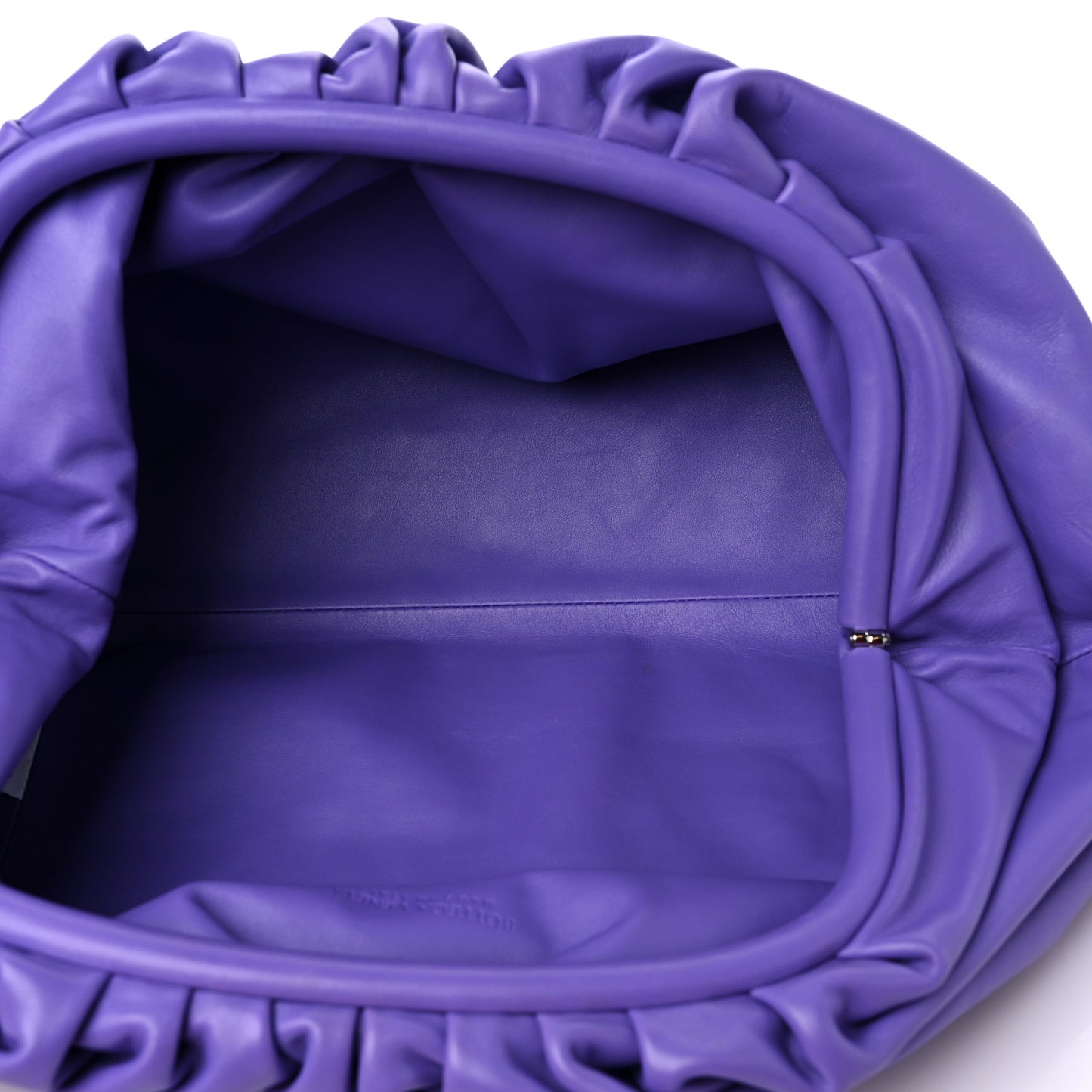 Smooth Butter Calf The Pouch Oversized Clutch Purple