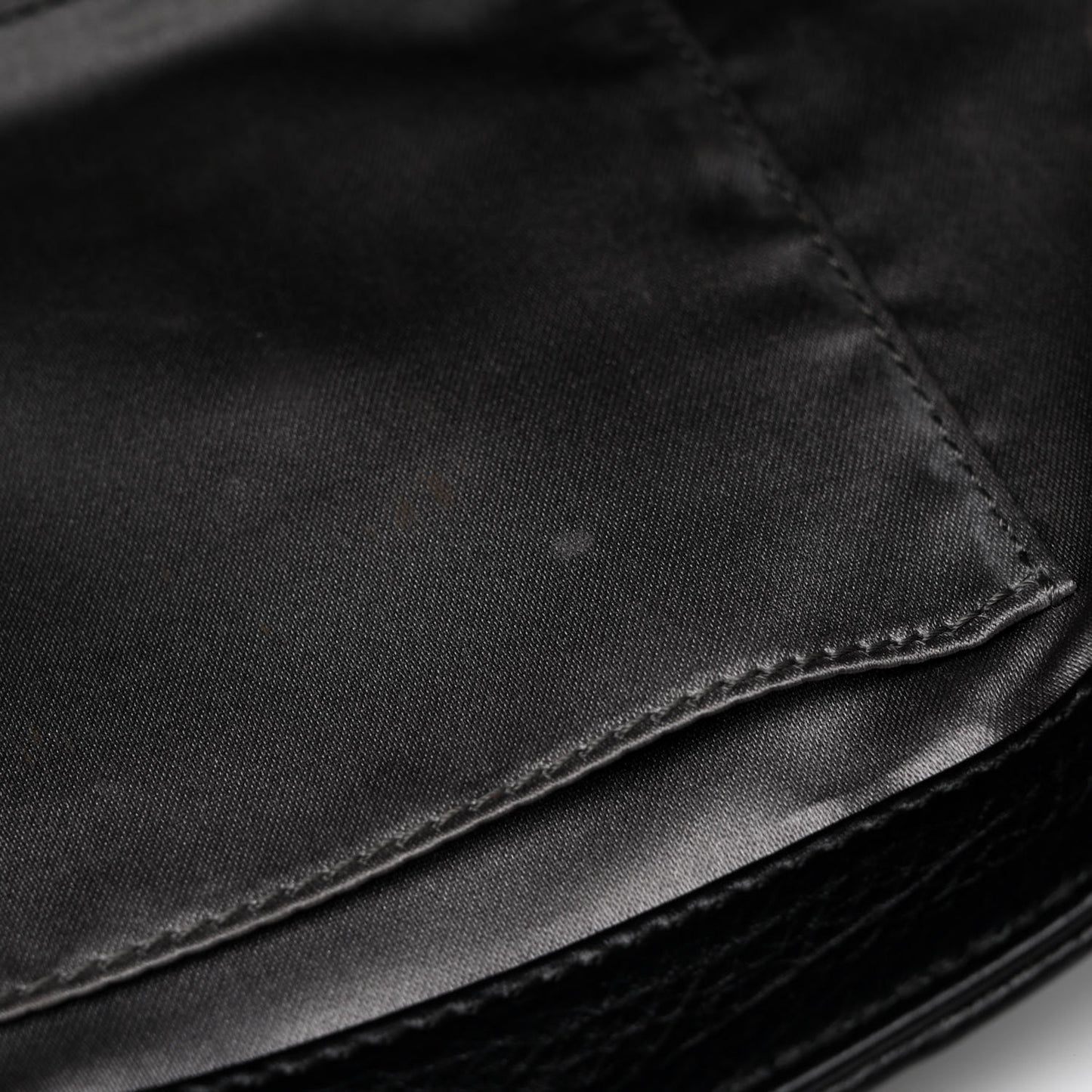 Grained Calfskin Mademoiselle Lock Bijoux Chain Flap Black Black
