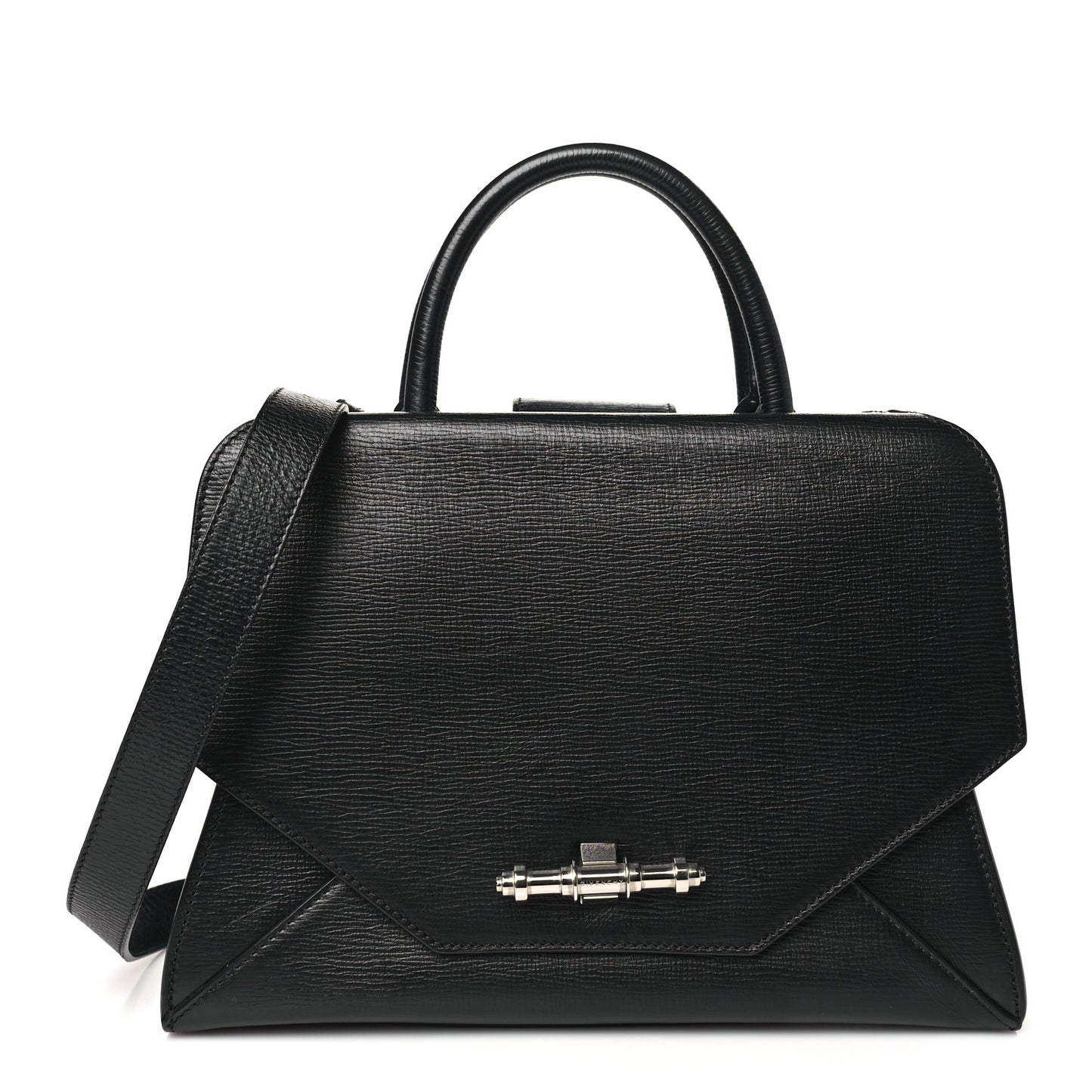 Calfskin Small Obsedia Satchel Black