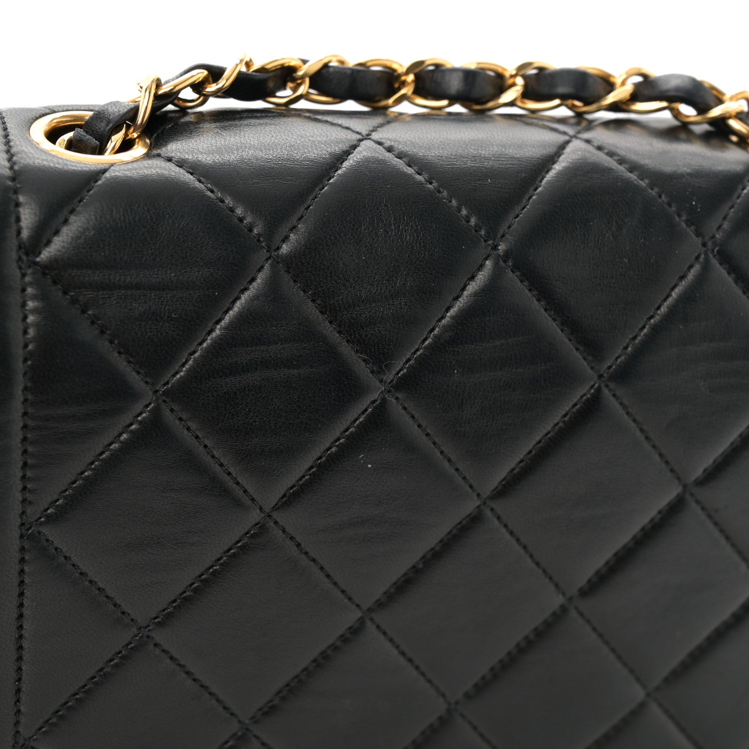 Chanel Lambskin Quilted Small Single Flap Black 11 of 13