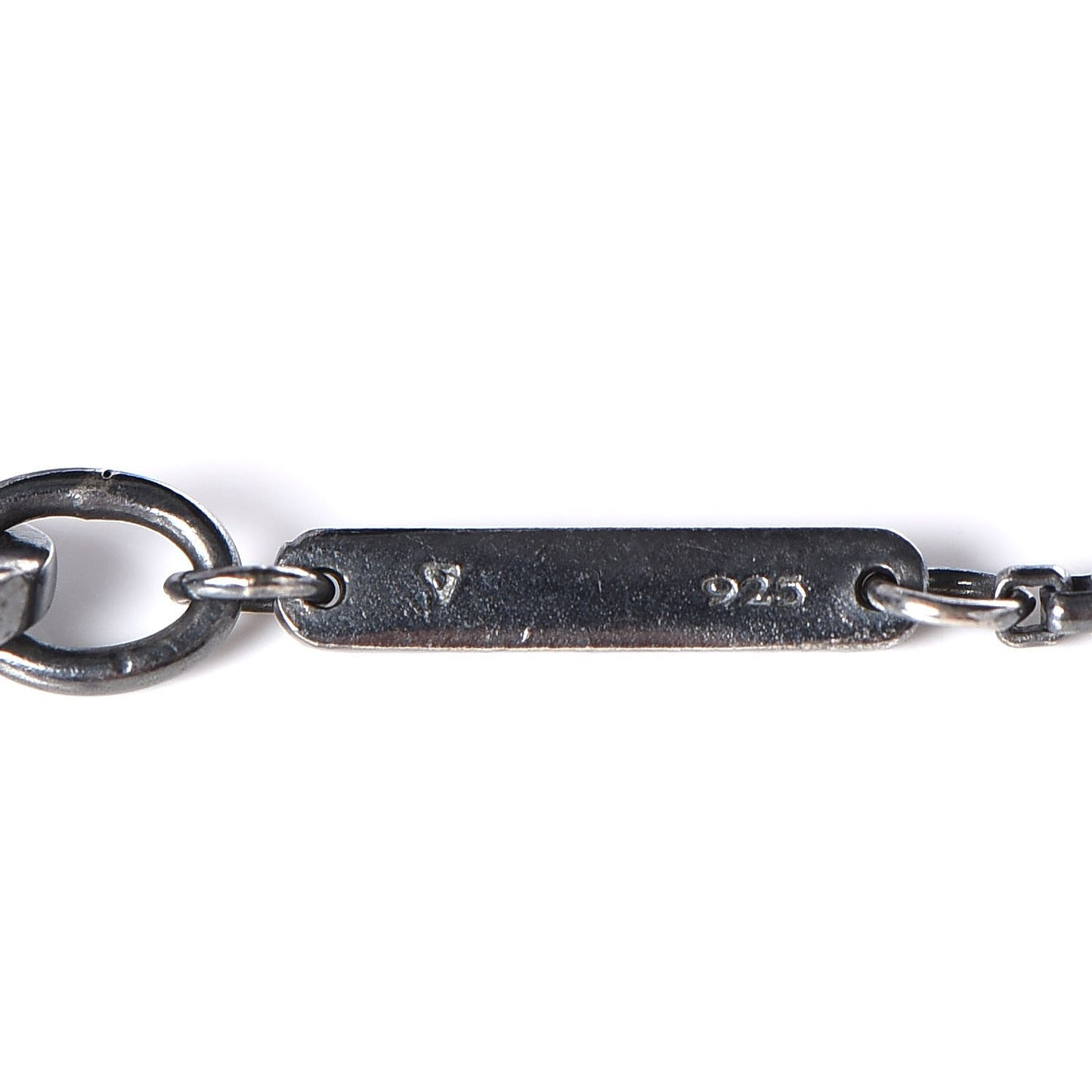 Sterling Silver Black Onyx Hematite Elements Station Necklace