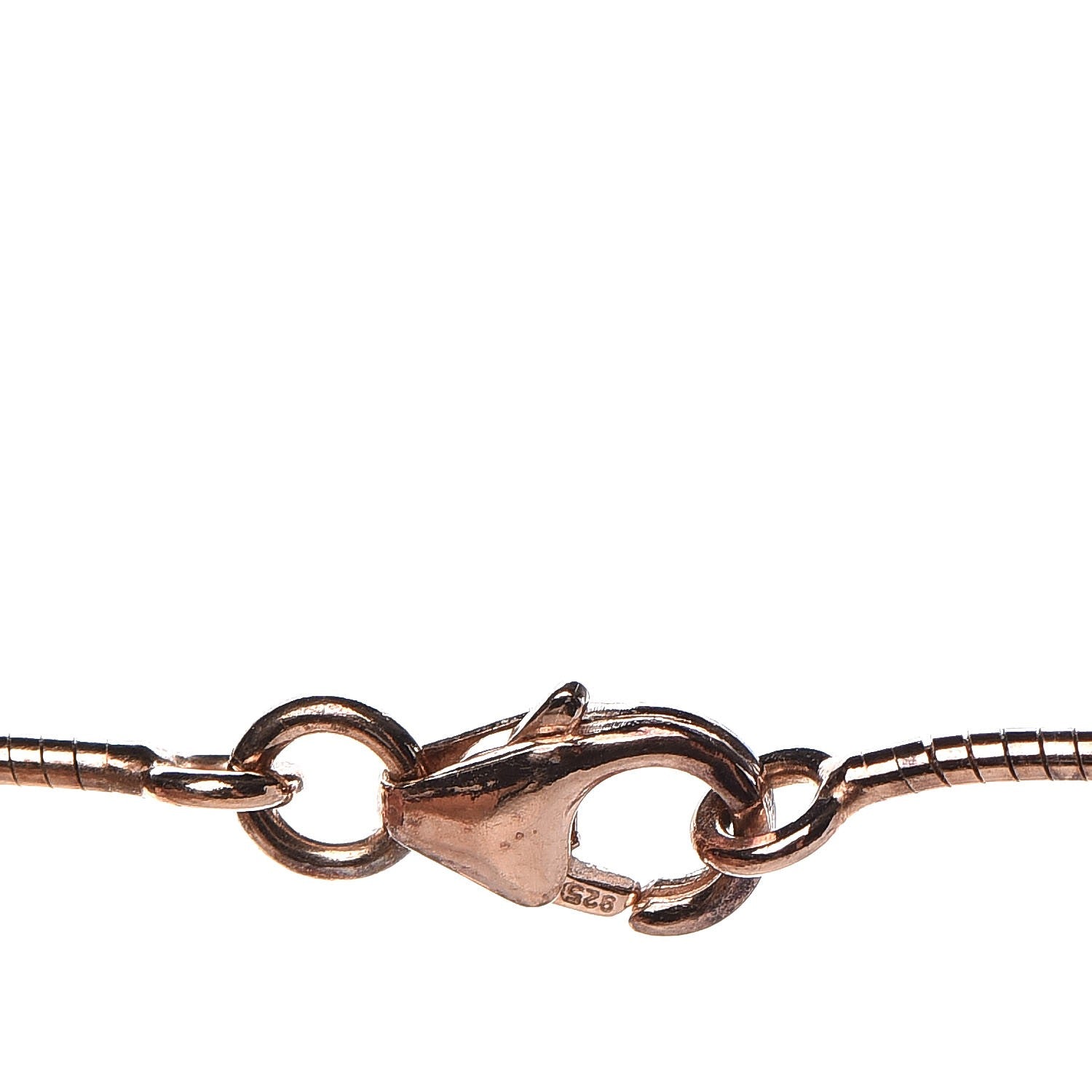 Hermes Lacquered Rose Gold Pop H Pendant Necklace White 6 of 8