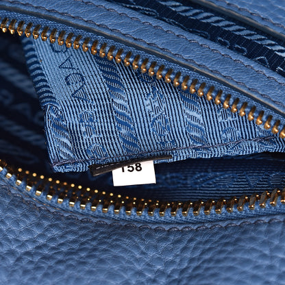Prada Vitello Daino Bowler Cobalto 8 of 11