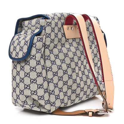 Gucci Monogram Childrens Disco Prodigio Patch Backpack Navy 3 of 10