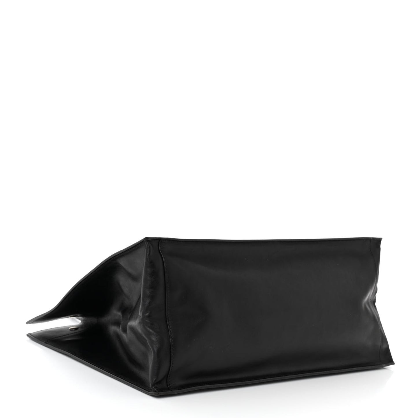 Smooth Calfskin Rive Gauche Small Tote Black