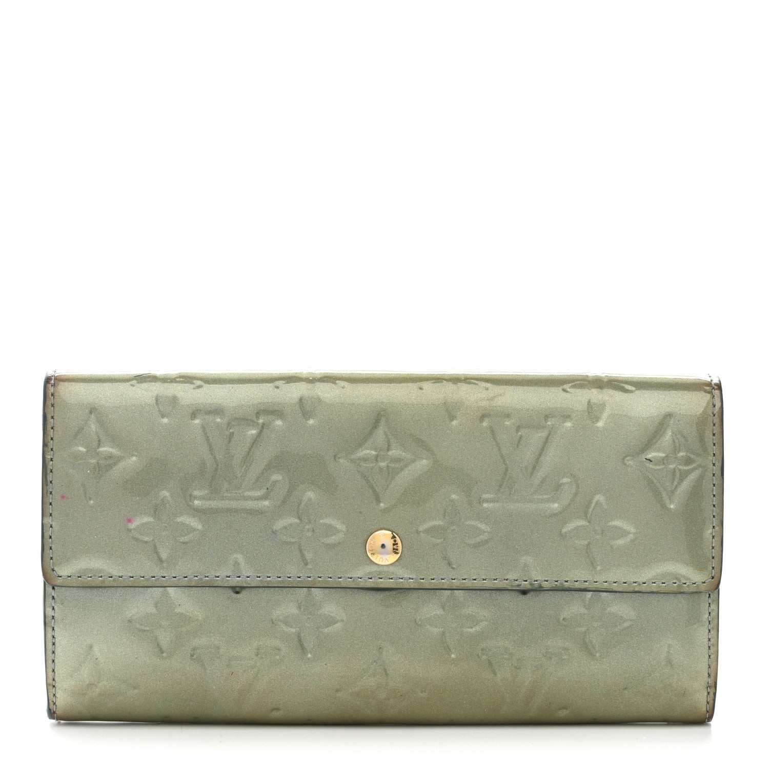 Louis Vuitton Vernis Sarah Wallet Gris Art Deco 1 of 9