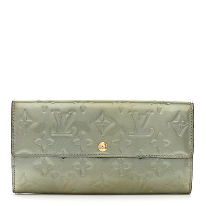 Louis Vuitton Vernis Sarah Wallet Gris Art Deco 1 of 9