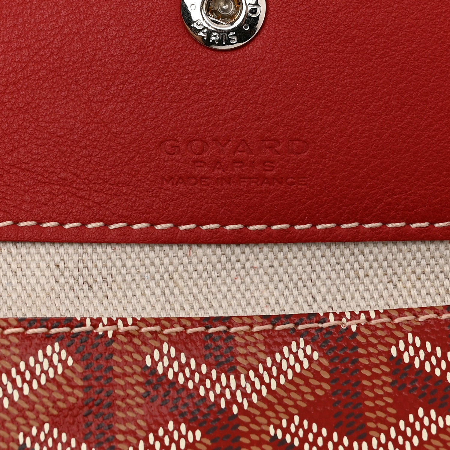 Goyard Goyardine Reversible Anjou GM Red 8 of 15