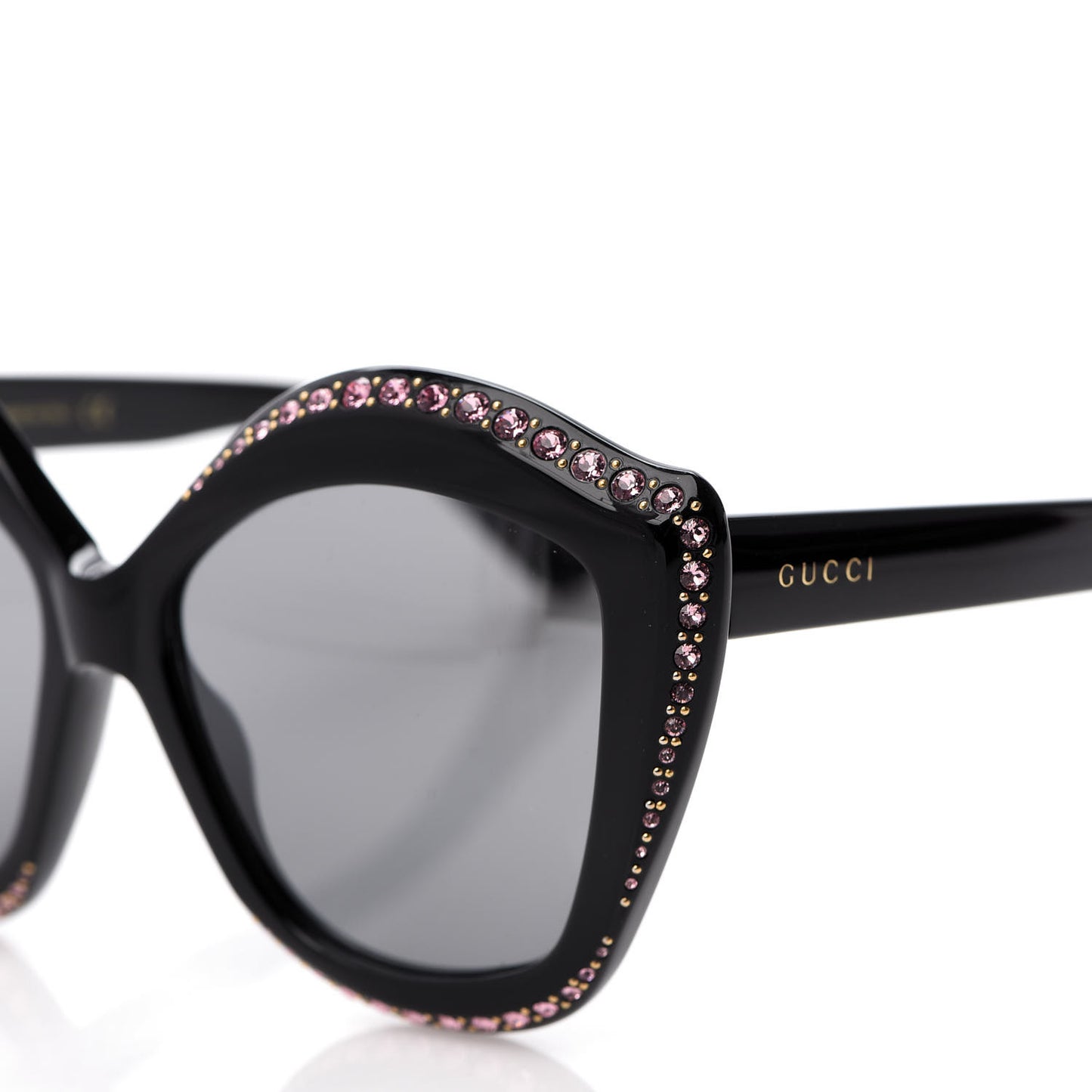 Crystal Cat Eye GG0118S Sunglasses Black