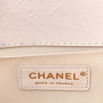 Chanel Aged Calfskin Quilted Medium Jacket Boy Flap White 6 of 12