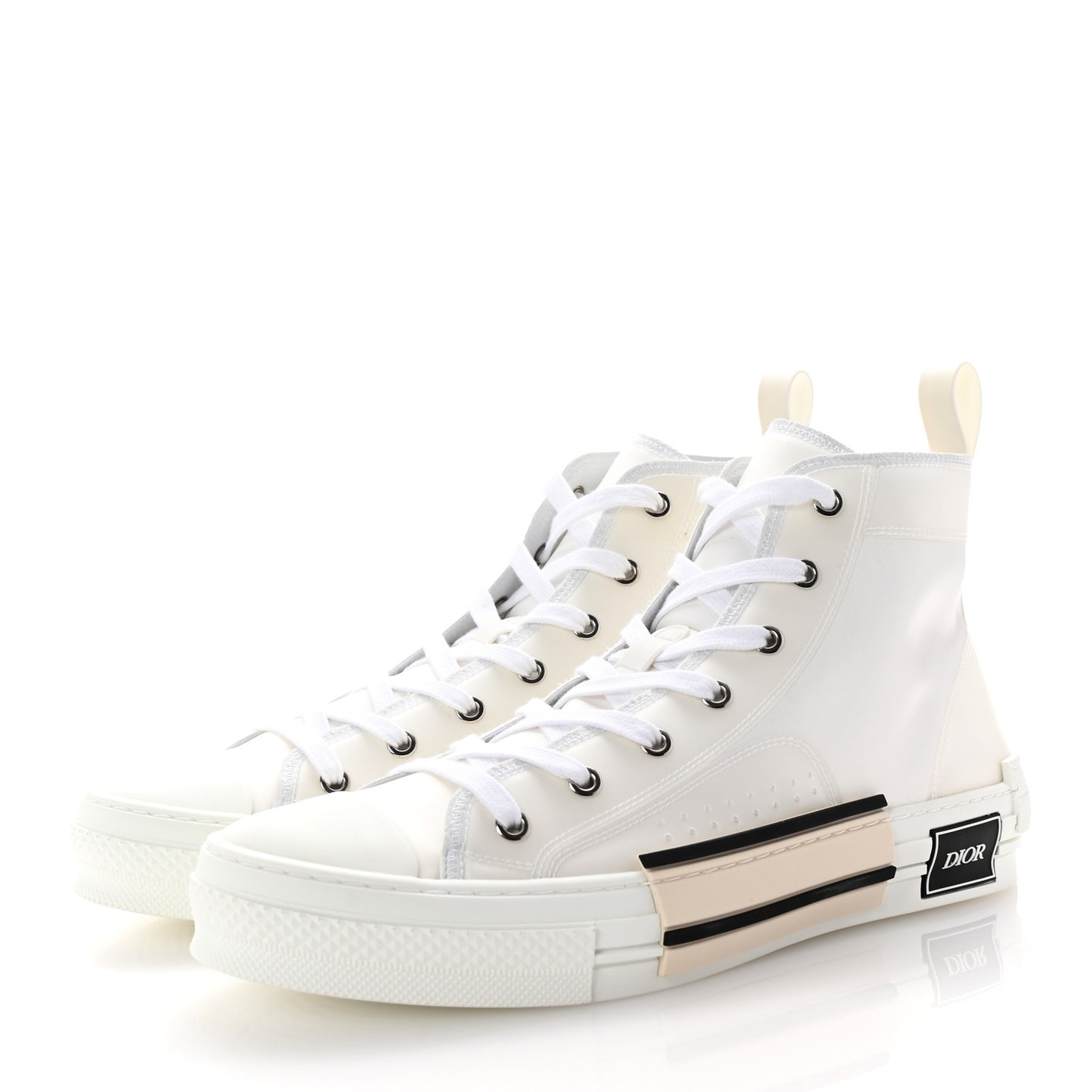 Canvas Mens B23 High Top Sneakers 42 White