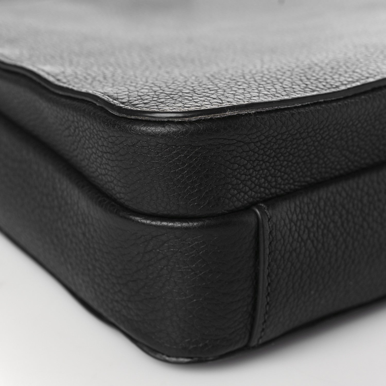 Prada Vitello Daino Flat Messenger Bag Black 8 of 11