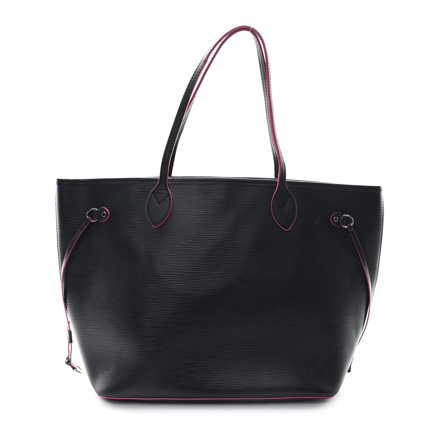 Epi Neverfull MM Black Hot Pink