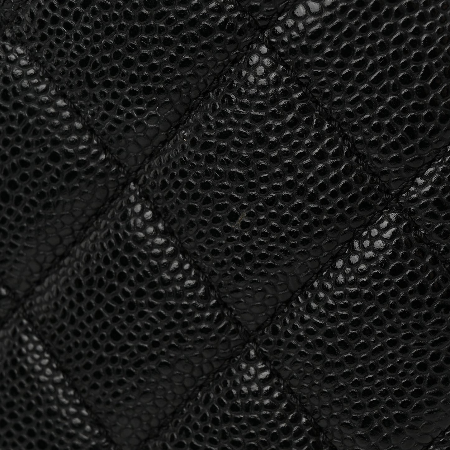 Caviar Quilted Grand Shopping Tote GST Black