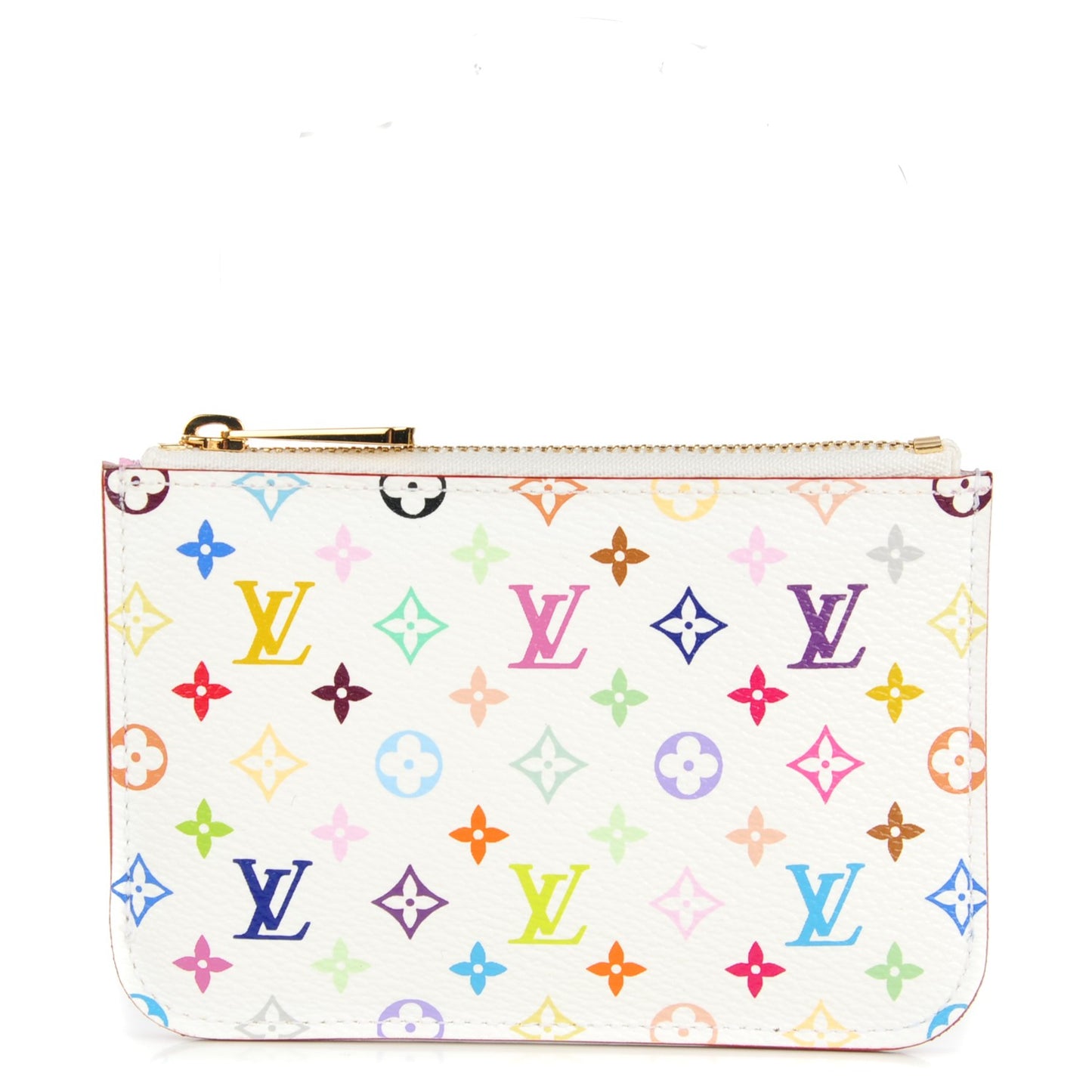 Monogram Multicolor Key Pouch White Litchi