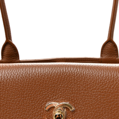 Chanel Grained Calfskin Stitched Urban Essentials Small Shopping Bag Camel 8 of 10