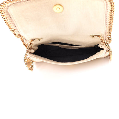 Stella McCartney Linen Falabella Crossbody Pure White 4 of 10