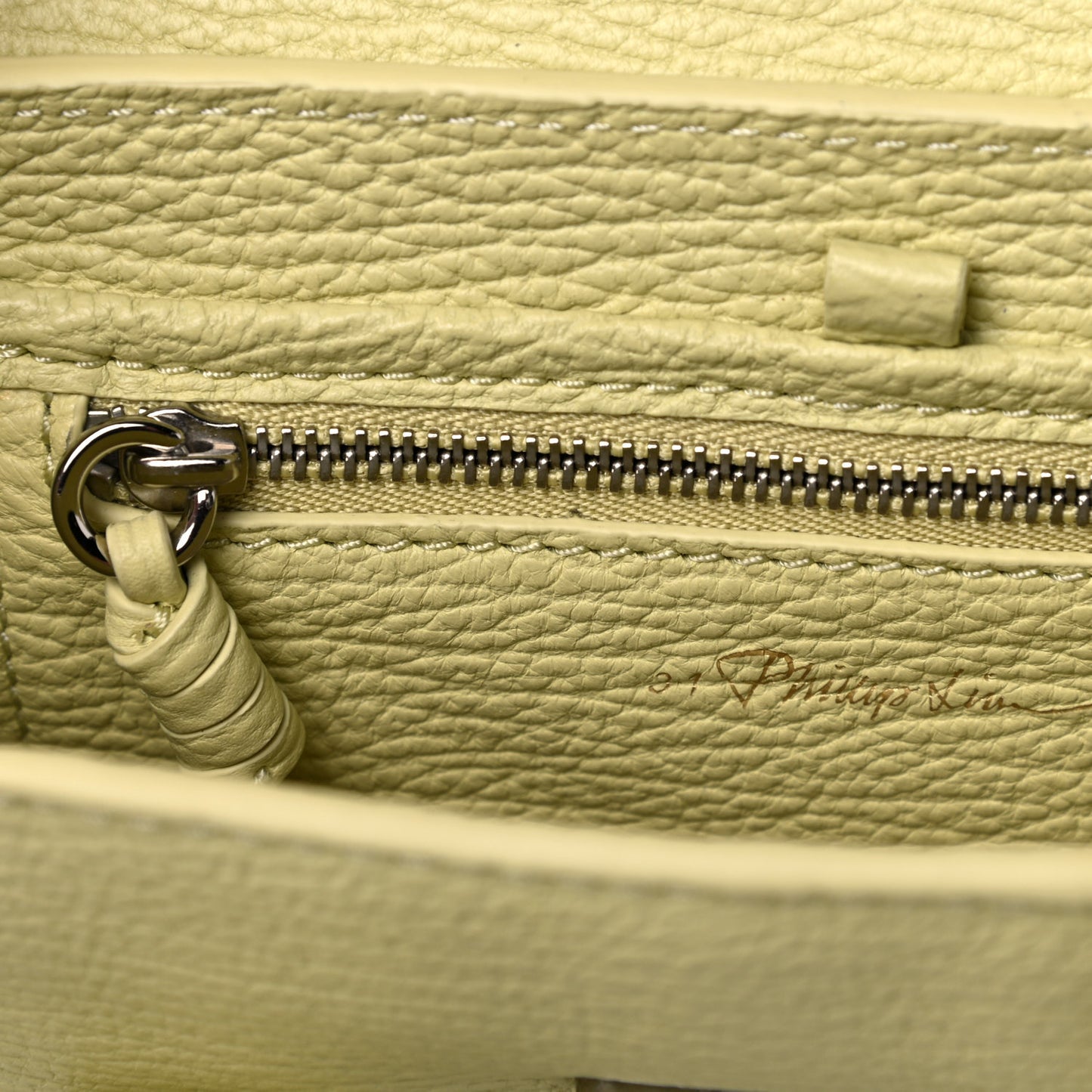 Textured Calfskin Mini Pashli Satchel Citron