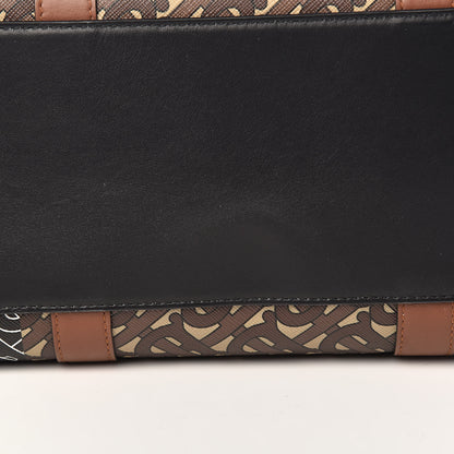 Burberry E-Canvas Monogram Stripe Book Tote Bridle Brown 10 of 11