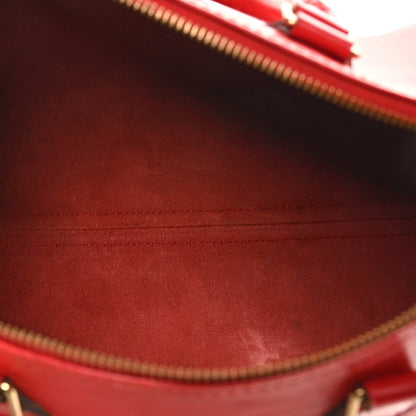 Louis Vuitton Epi Speedy 30 Castillan Red 5 of 13