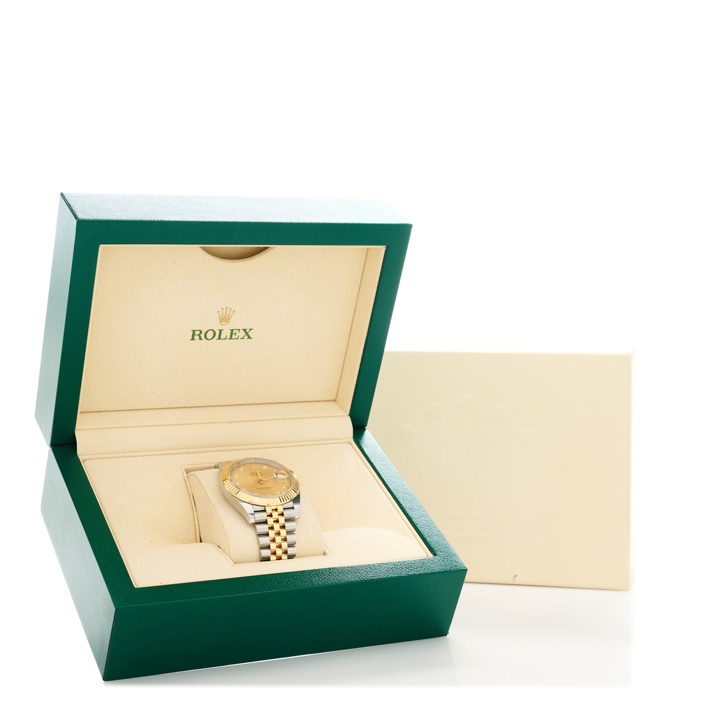 Stainless Steel 18K Yellow Gold Diamond 41mm Oyster Perpetual Datejust Watch Champagne 126333