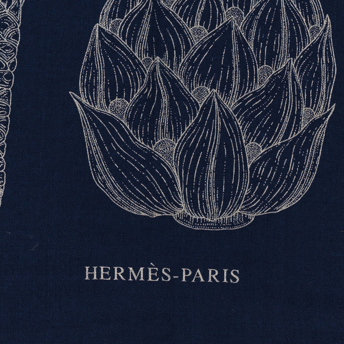 Cashmere Silk Index Palmarum Finesse Shawl 140 Marine White
