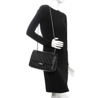 Chanel Aged Calfskin Quilted 2.55 Reissue 226 Flap Black 3 of 8