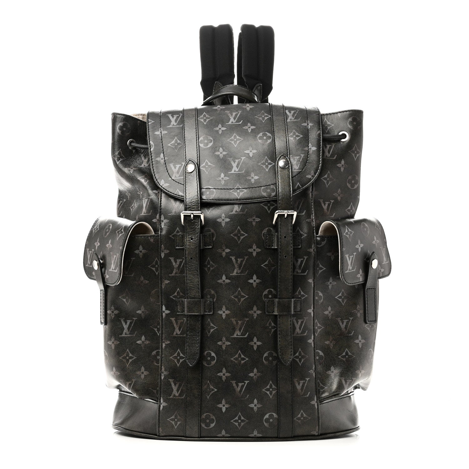 Louis Vuitton Brushed Monogram Eclipse Christopher MM Backpack Black 1902093 – FASHIONPHILE