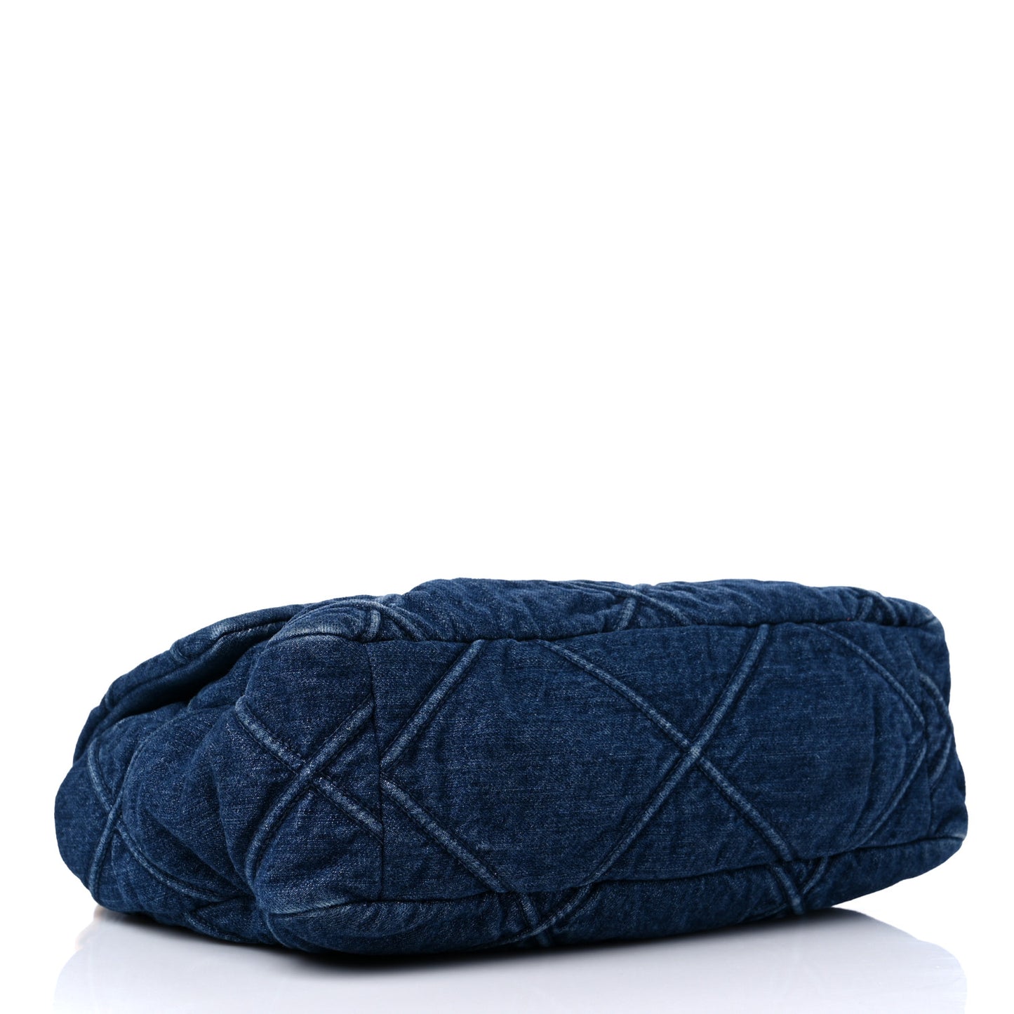 Denim Quilted Large Chanel 19 Flap Blue