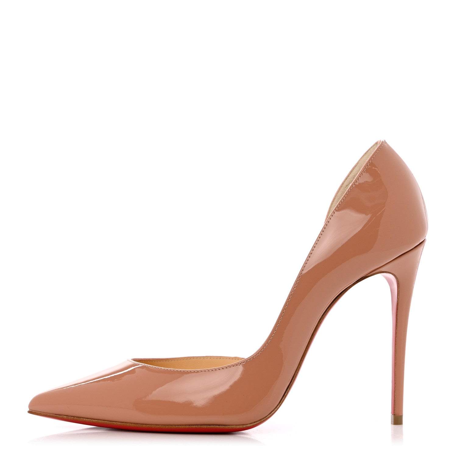 Christian Louboutin Patent Iriza 100 Pumps 36 Nude 1 of 8