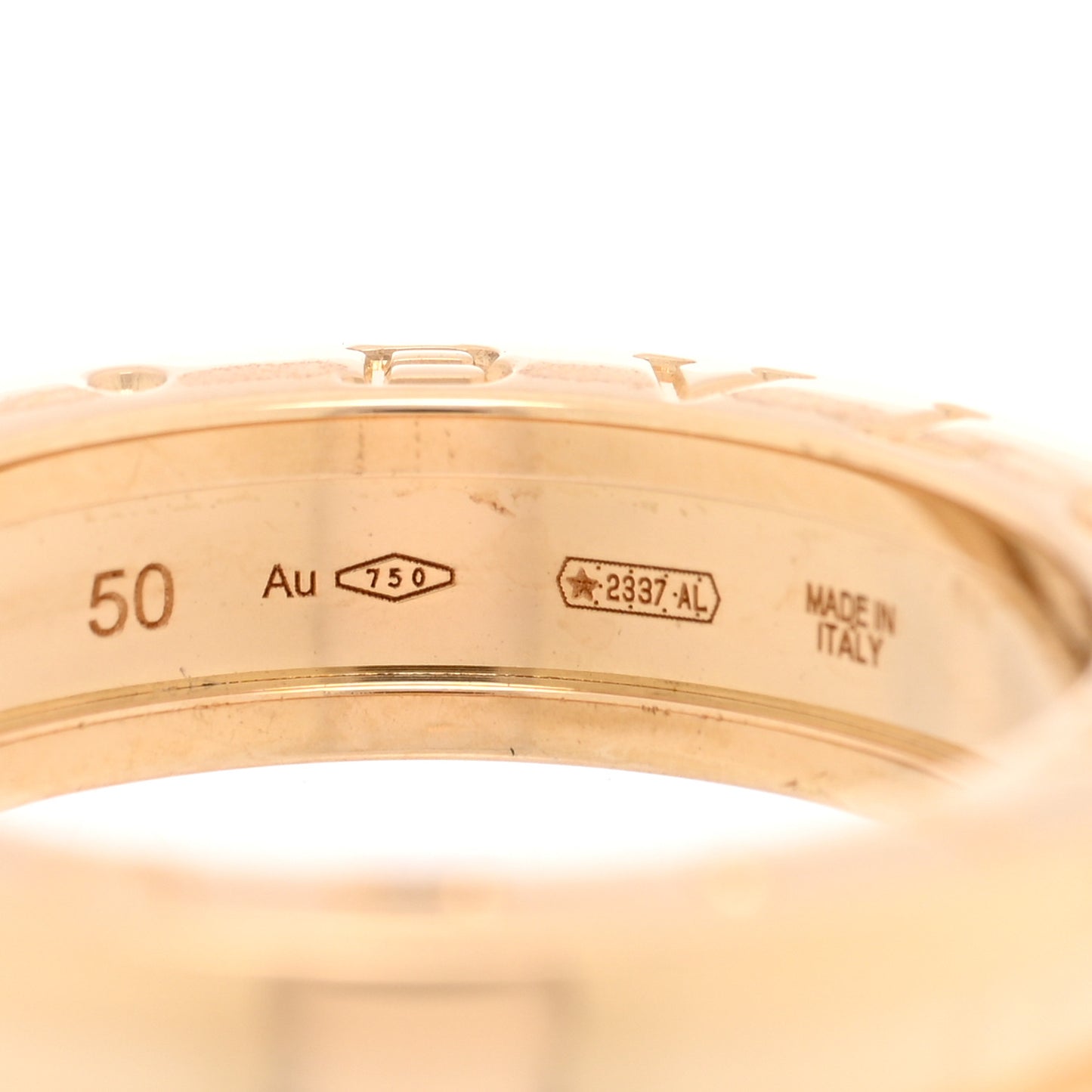 18K Yellow Gold B.Zero1 One-Band Ring 50 5.25