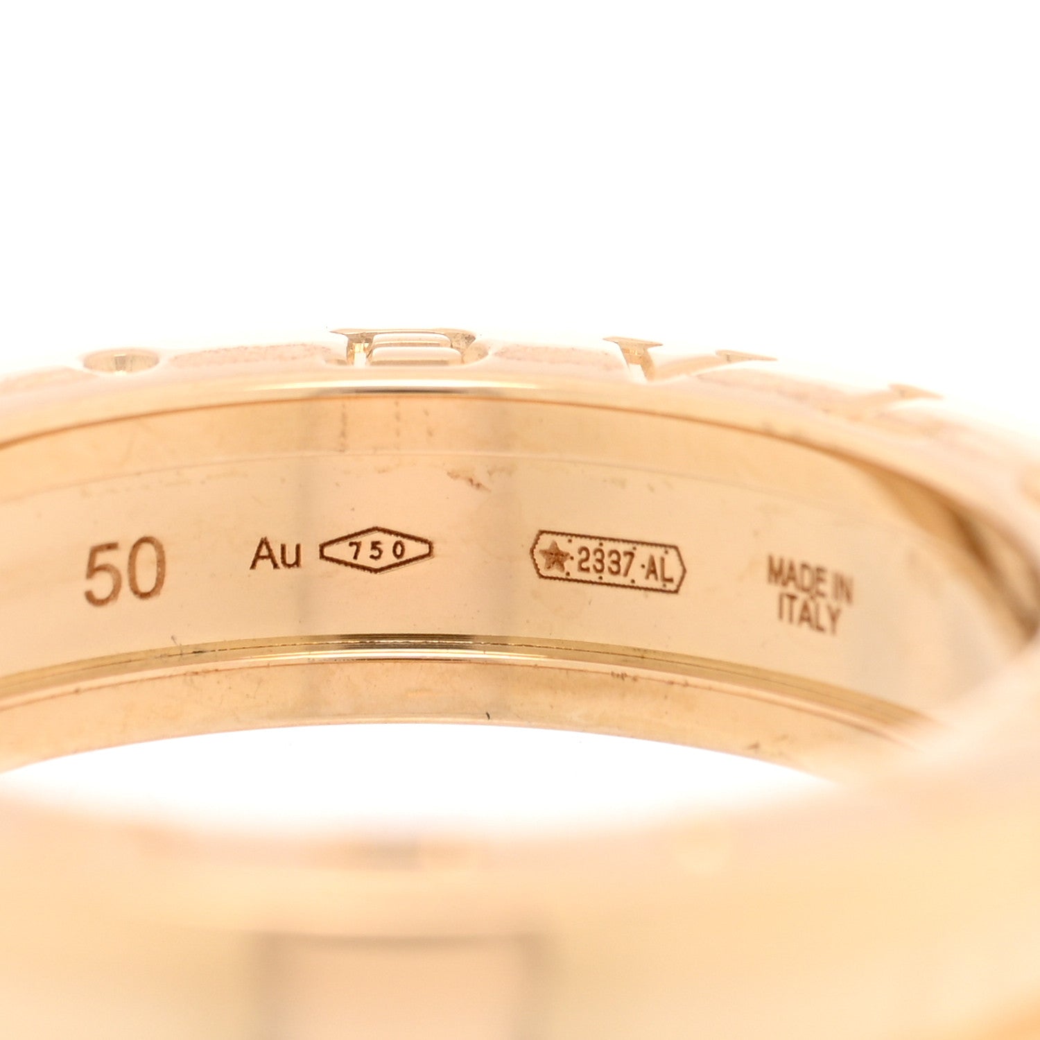 Bulgari 18K Yellow Gold B.Zero1 One-Band Ring 50 5.25 4 of 5