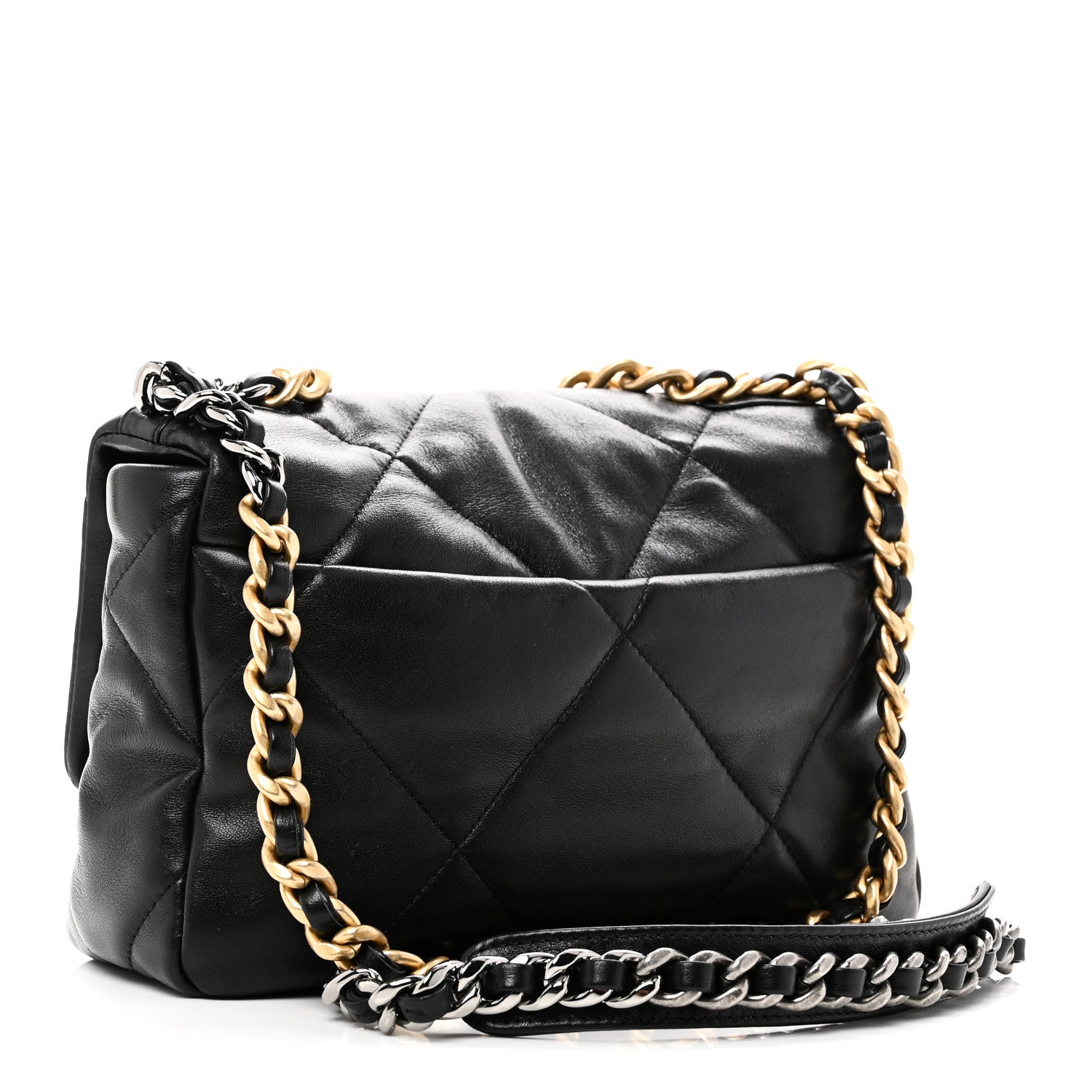 Chanel Lambskin Quilted Medium Chanel 19 Flap Black 3 of 10