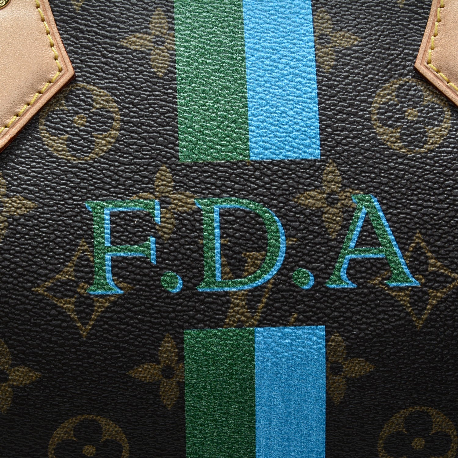 Louis Vuitton Monogram My LV Heritage Speedy Bandouliere 40 Vert Blue Clair 6 of 8