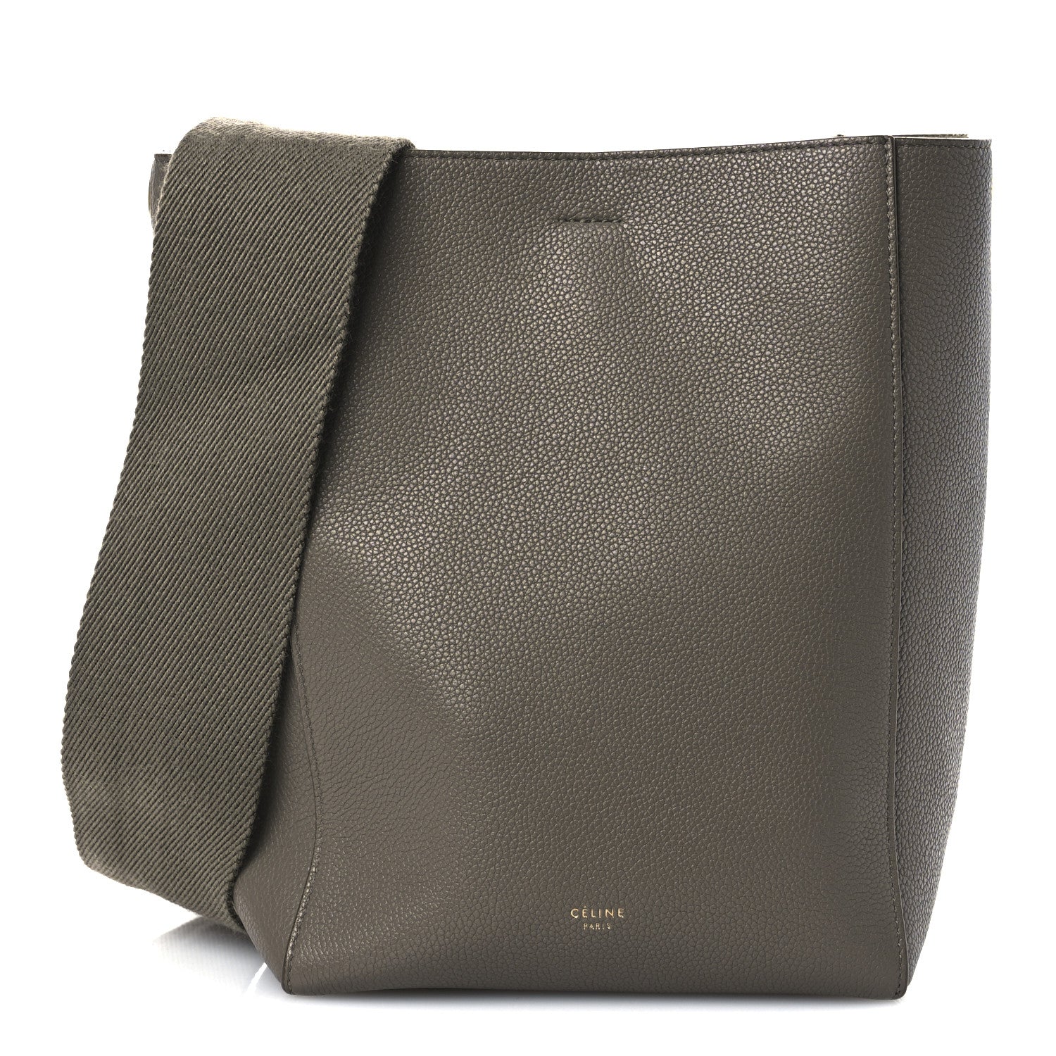 Celine Soft Grained Calfskin Small Sangle Bucket Bag Taupe 1 of 12