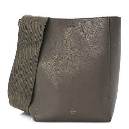 Celine Soft Grained Calfskin Small Sangle Bucket Bag Taupe 1 of 12