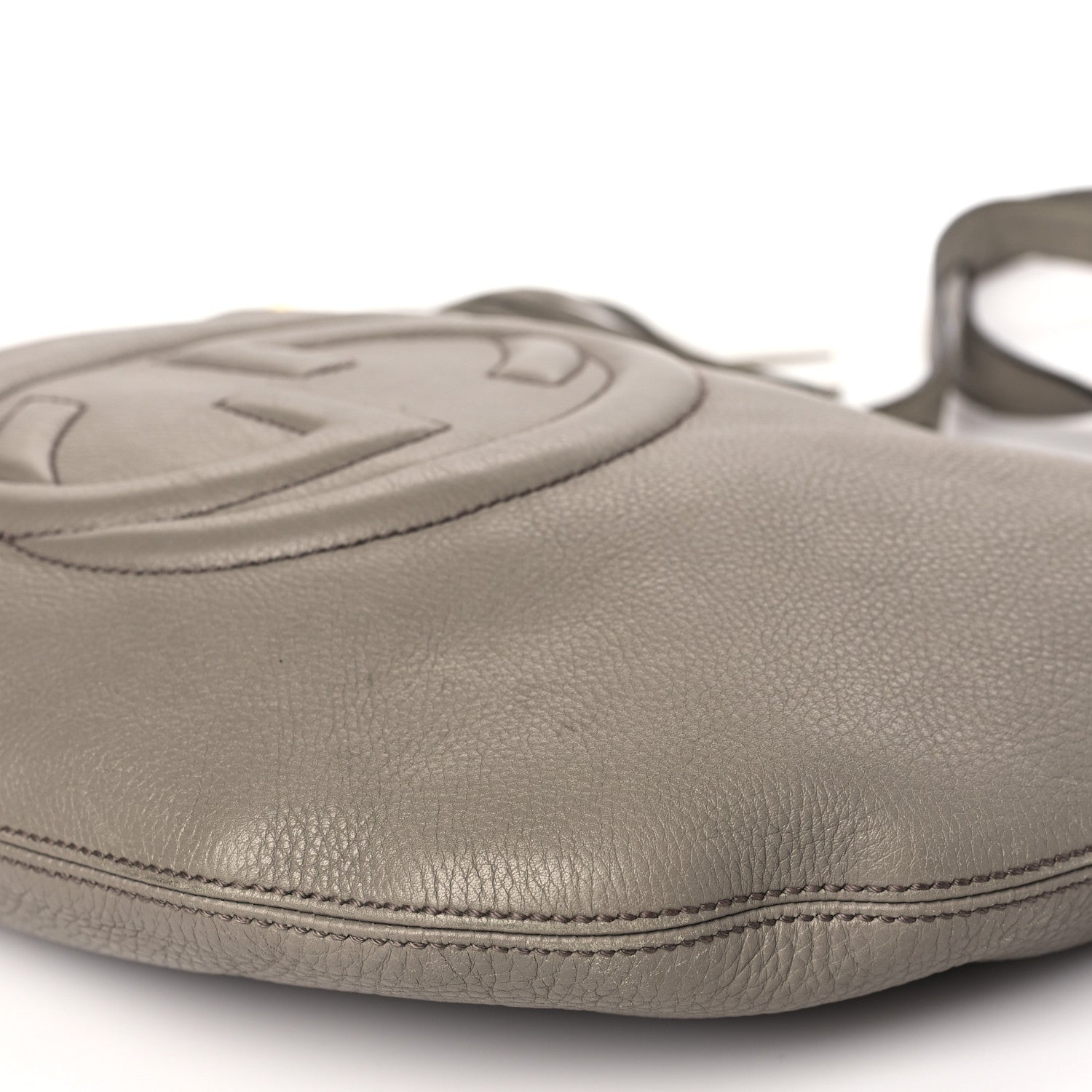 Gucci Pebbled Calfskin Medium Soho Hobo New Fango 10 of 15