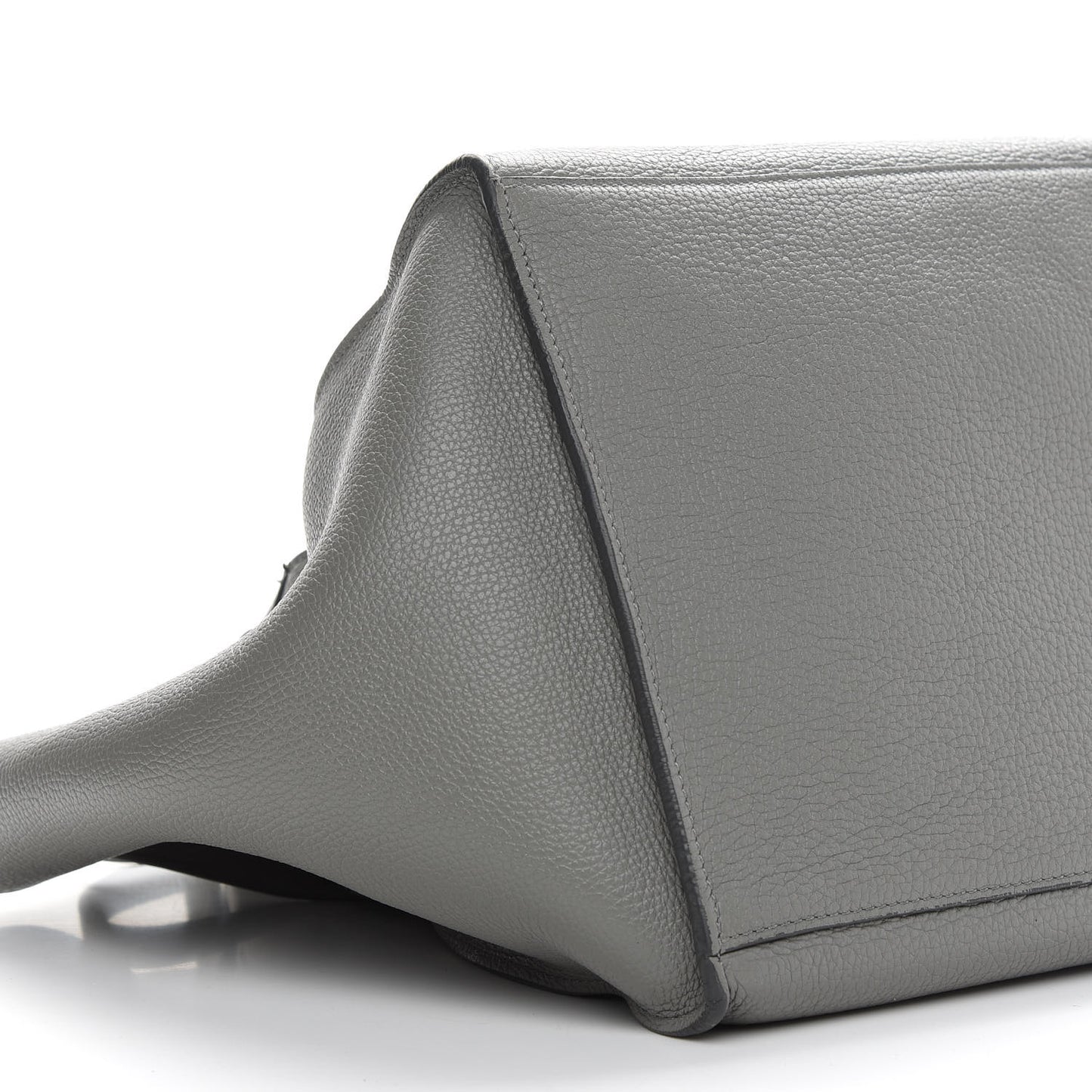Supple Grained Calfskin Small Big Bag Grey
