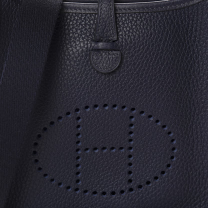 Hermes Taurillon Clemence Evelyne TPM Bleu Nuit 9 of 10