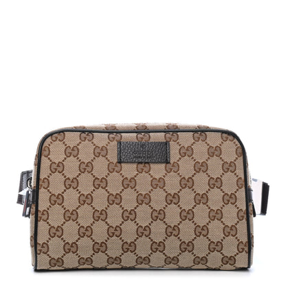 Gucci Monogram Belt Bag Dark Brown 1 of 9