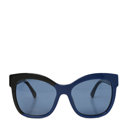 Chanel Acetate CC Sunglasses 9081 Blue Black 2 of 7