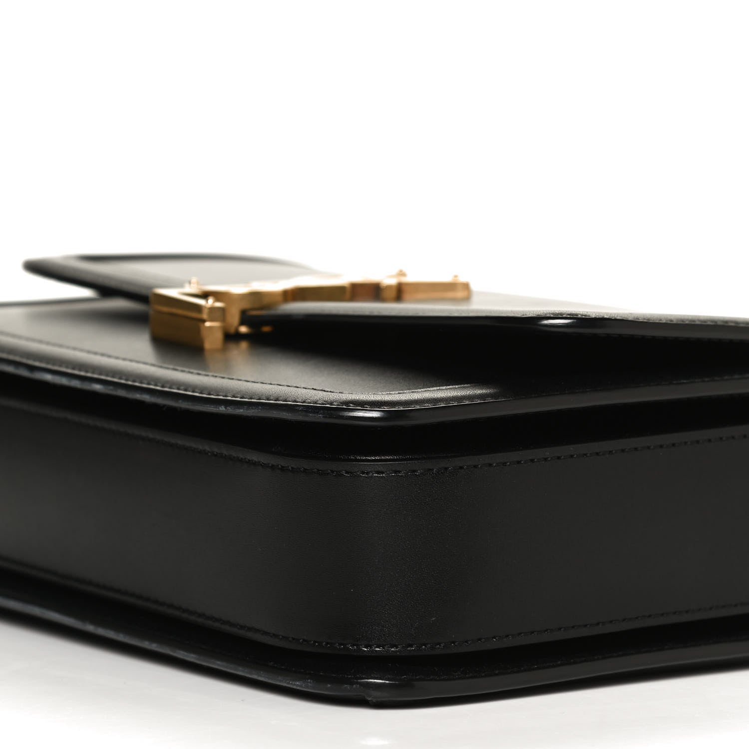 Saint Laurent Box Calfskin Monogram Medium Solferino Satchel Black 11 of 11