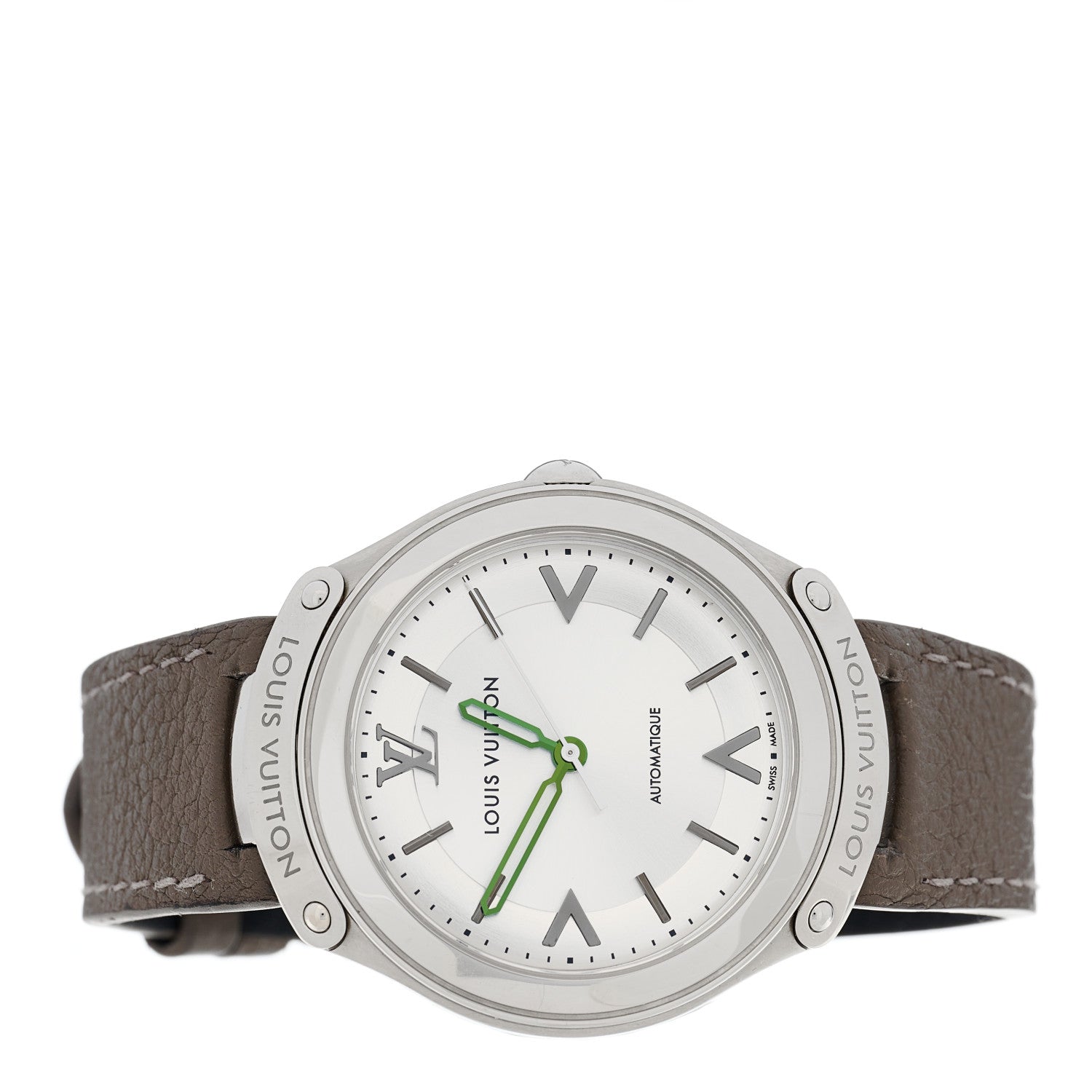 Louis Vuitton Stainless Steel Calfskin 36mm Fifty-Five Automatic Watch 2 of 6