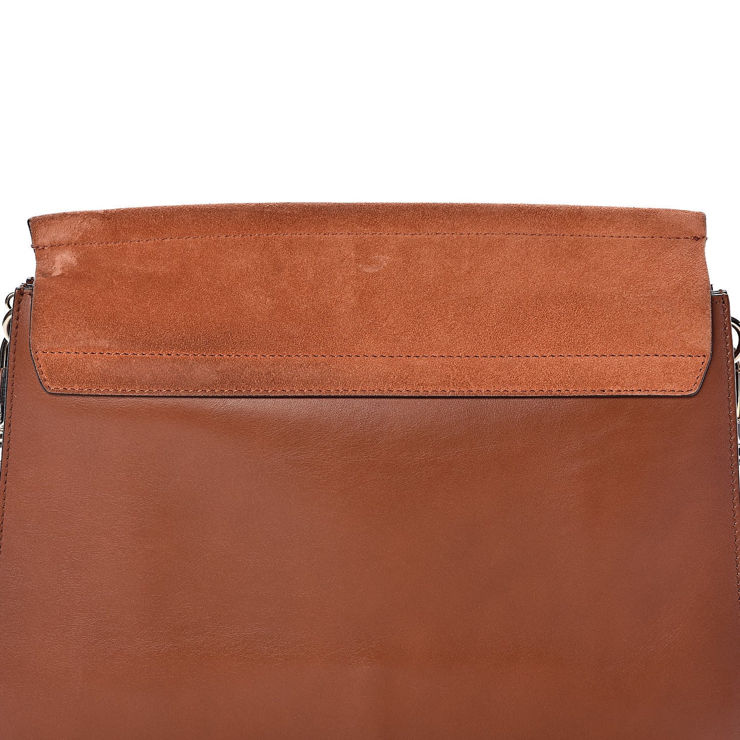 Suede Calfskin Medium Faye Shoulder Bag Tobacco