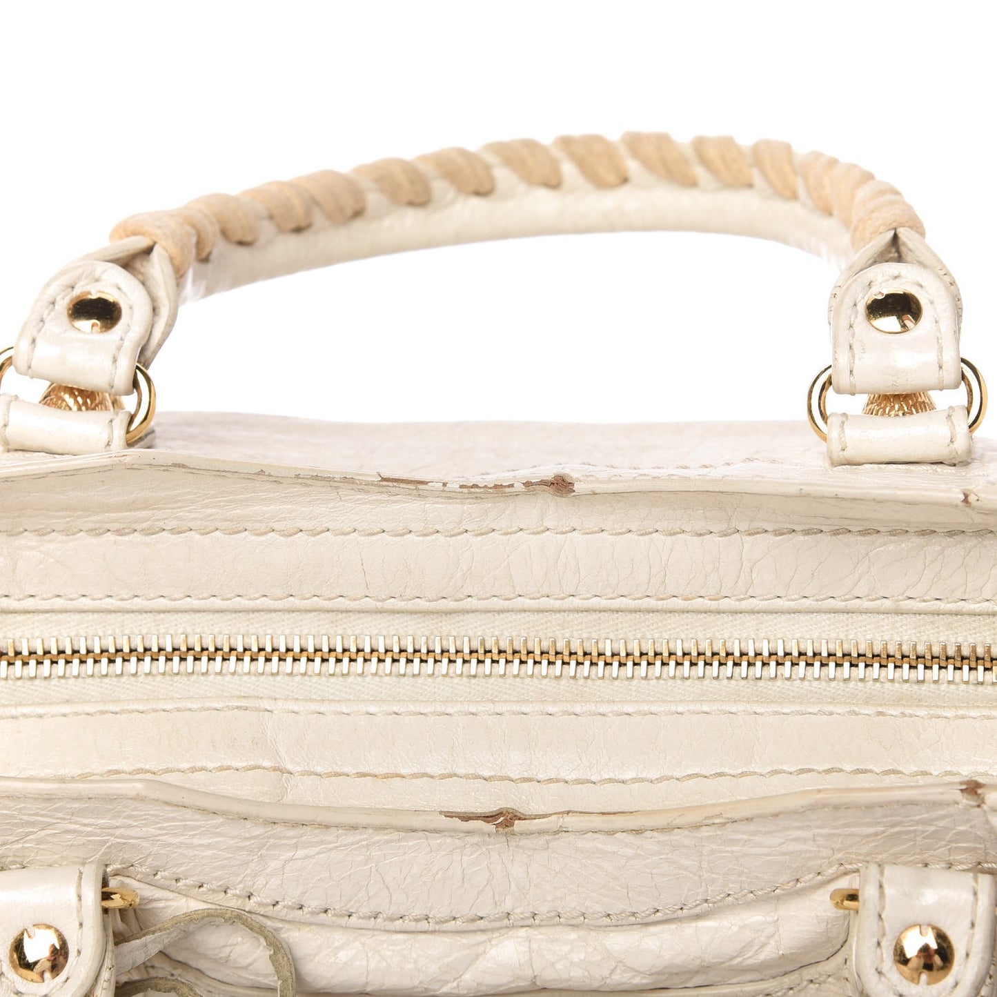 Agneau Giant 12 Gold Hardware Mini City Ivory