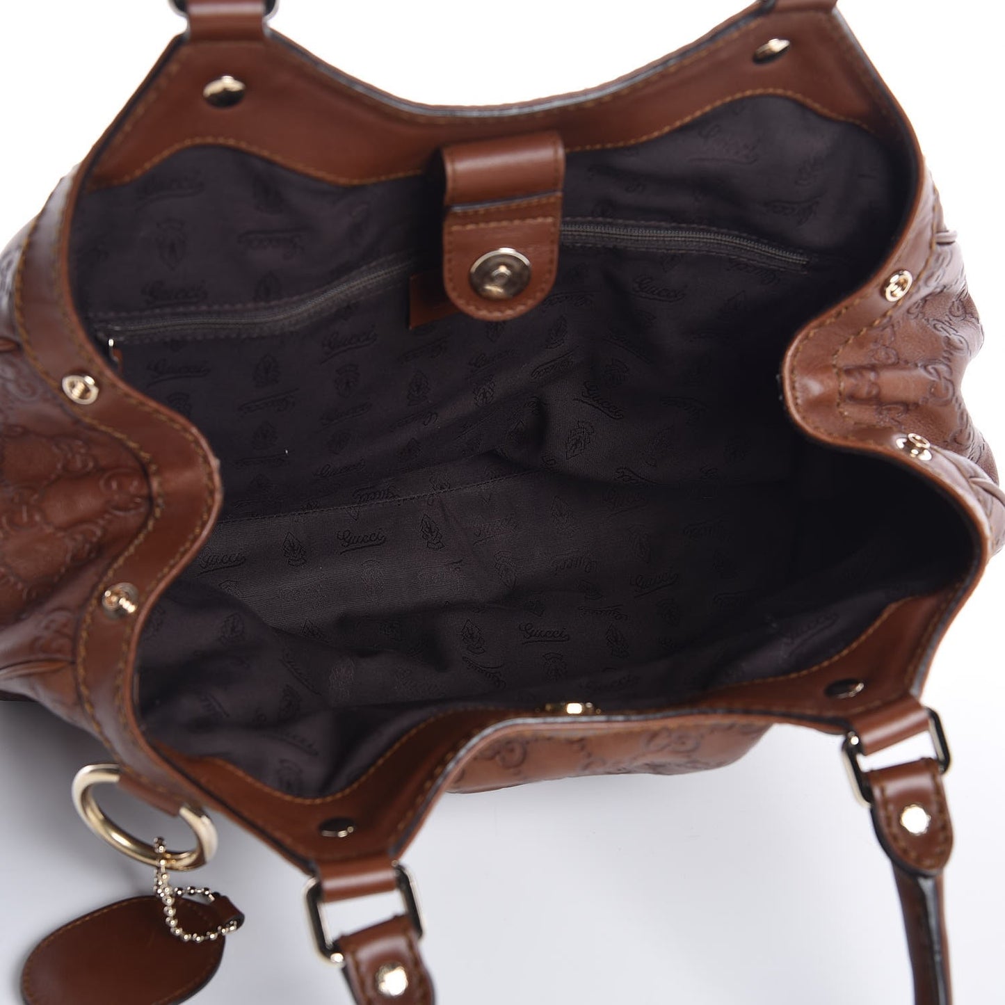 Guccissima Medium Sukey Tote Brown