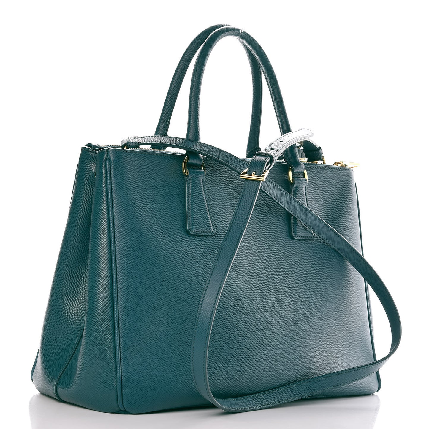 Saffiano Lux Medium Galleria Double Zip Tote Ottanio