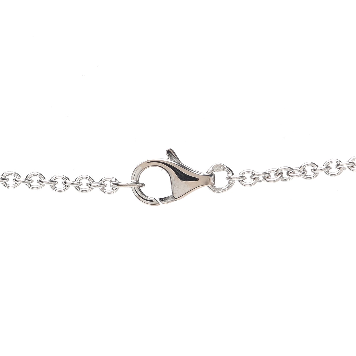 18K White Gold Interlocking LOVE Necklace